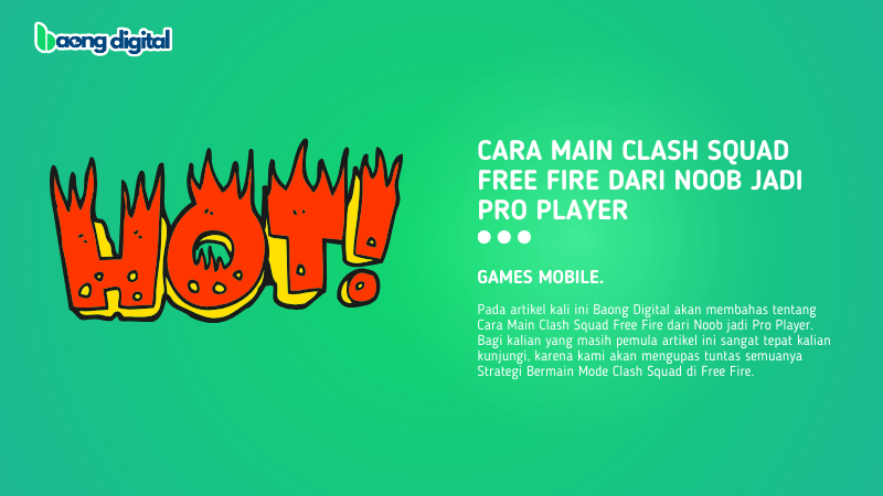 Cara Main Clash Squad Free Fire dari Noob Jadi Pro Player