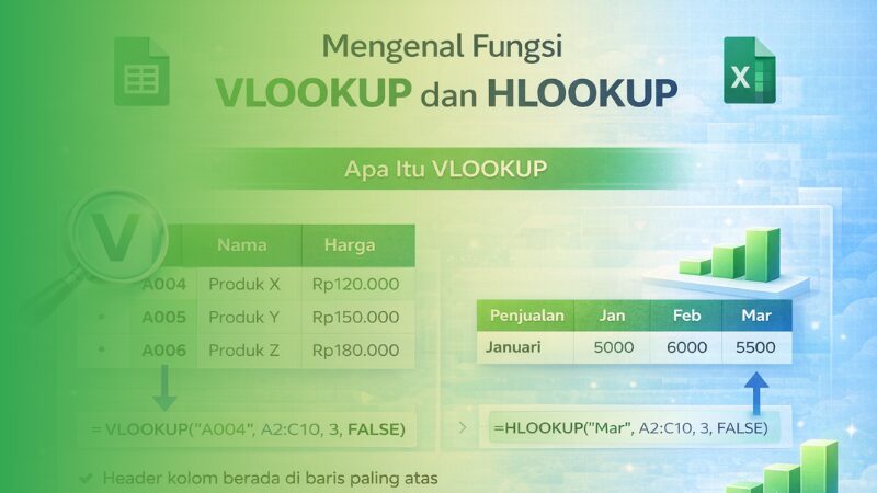 Rumus HLOOKUP: Pengertian, Manfaat, Contoh Panduan Lengkap dan Perbandingan dengan VLOOKUP