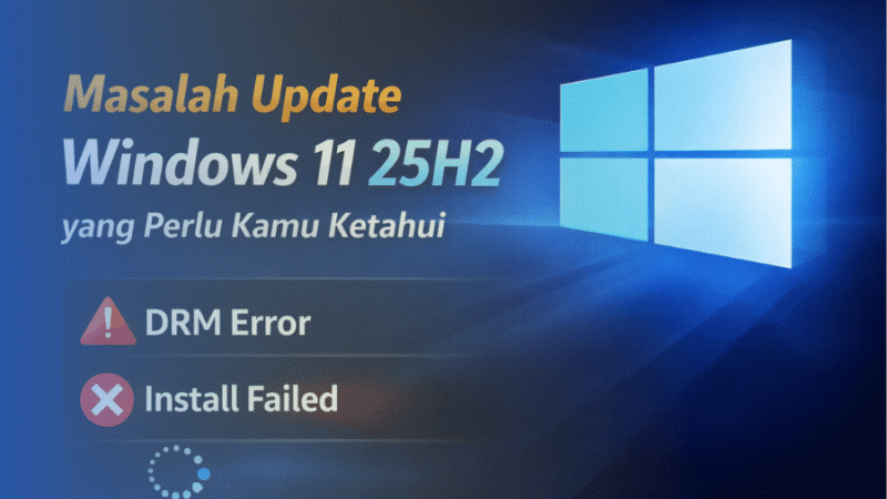 Masalah Update Windows 11 25H2: DRM Error & Gagal Instalasi