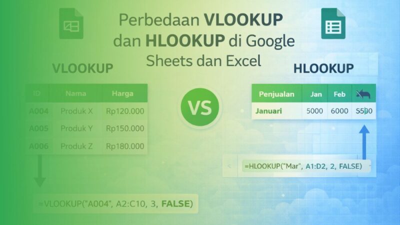 Perbedaan Vlookup dan Hlookup