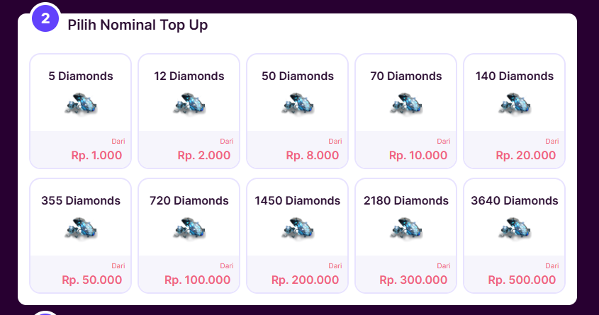 top up diamond ff